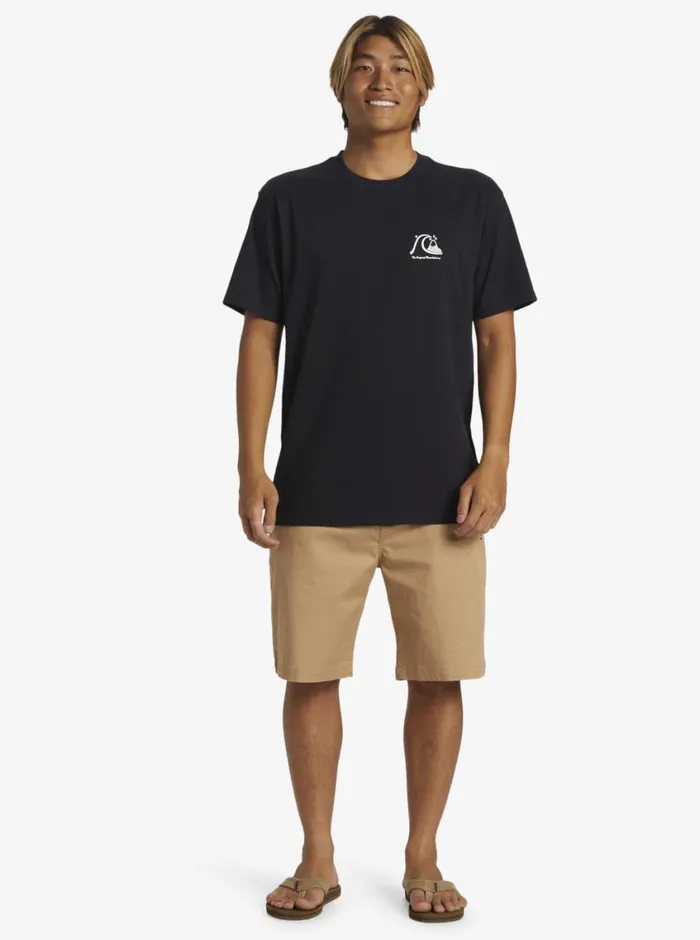 Quiksilver The Original Boardshort TShirt Black Mens Tees Quiksilver The Original Boardshort TShirt Black Mens Tees