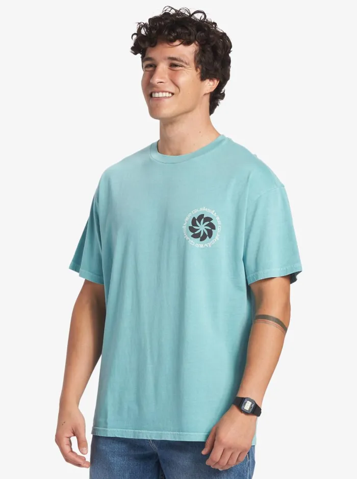Quiksilver Tipping Sunsets TShirt Reef Waters Mens Tees Quiksilver Tipping Sunsets TShirt Reef Waters Mens Tees