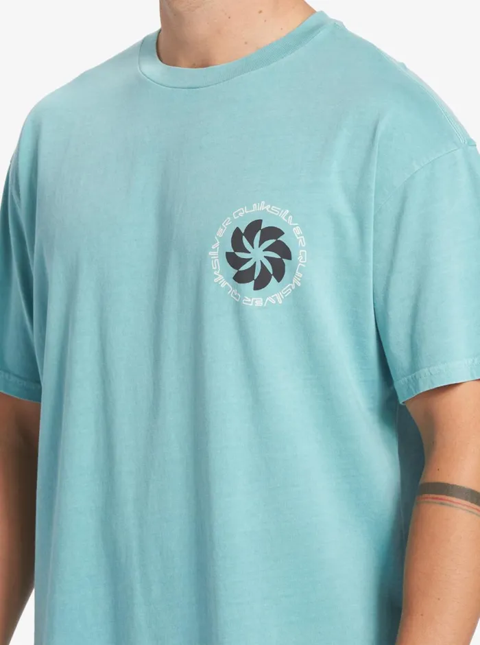 Quiksilver Tipping Sunsets TShirt Reef Waters Mens Tees Quiksilver Tipping Sunsets TShirt Reef Waters Mens Tees
