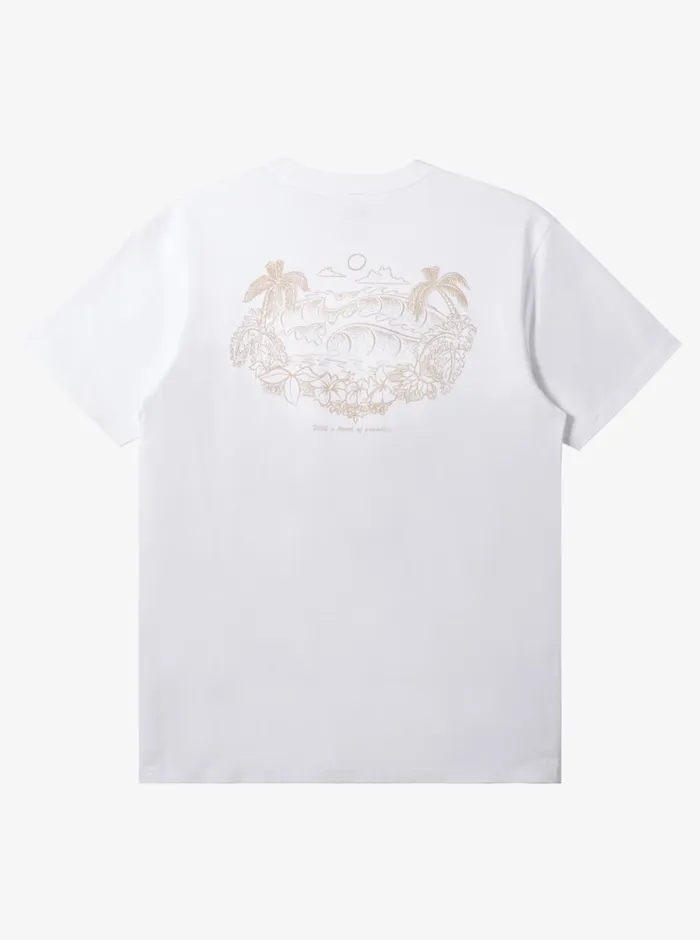 Quiksilver Tropical Horizon TShirt White Mens Tees Quiksilver Tropical Horizon TShirt White Mens Tees