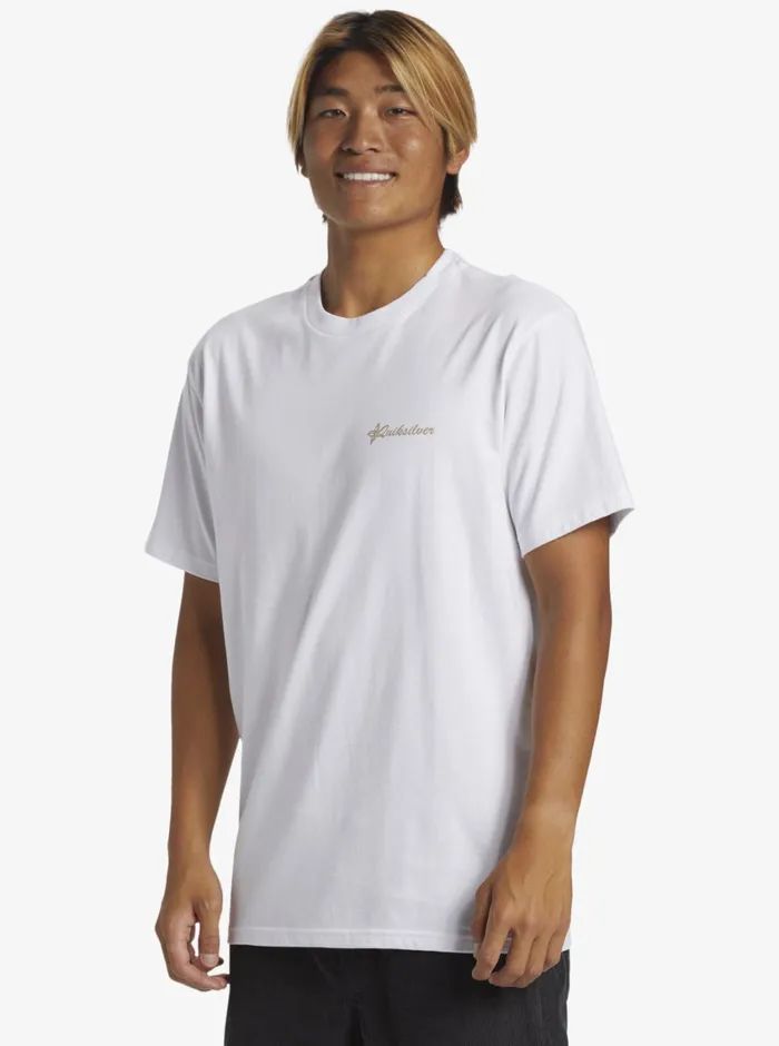 Quiksilver Tropical Horizon TShirt White Mens Tees Quiksilver Tropical Horizon TShirt White Mens Tees