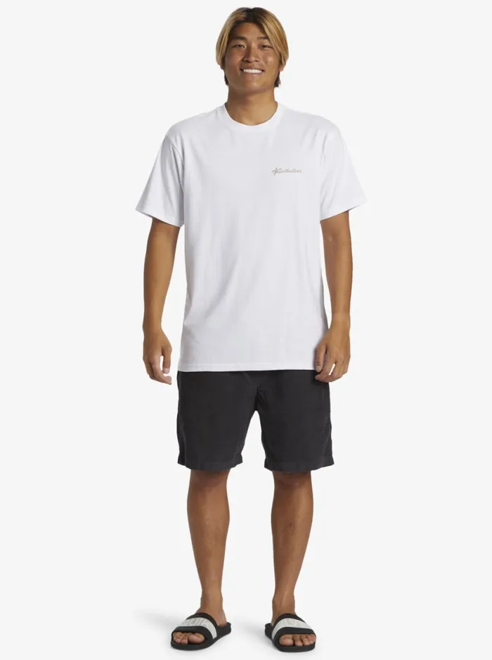 Quiksilver Tropical Horizon TShirt White Mens Tees Quiksilver Tropical Horizon TShirt White Mens Tees