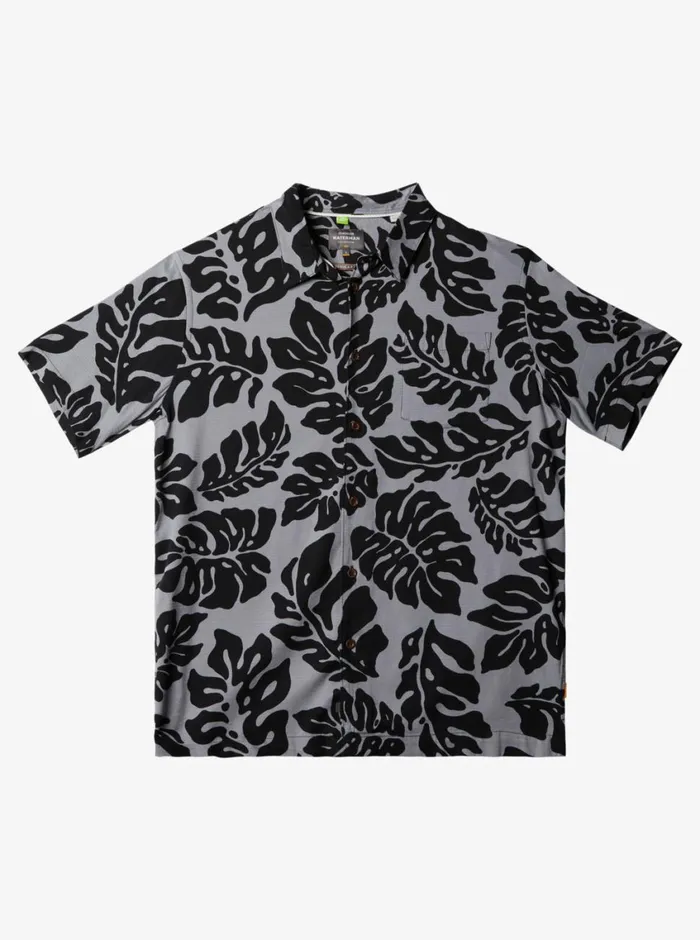 Quiksilver Waterfall Rain Short Sleeve Shirt Black Waterfall Rain MensWaterman Shirts and Polos Quiksilver Waterfall Rain Short Sleeve Shirt Black Waterfall Rain MensWaterman Shirts and Polos