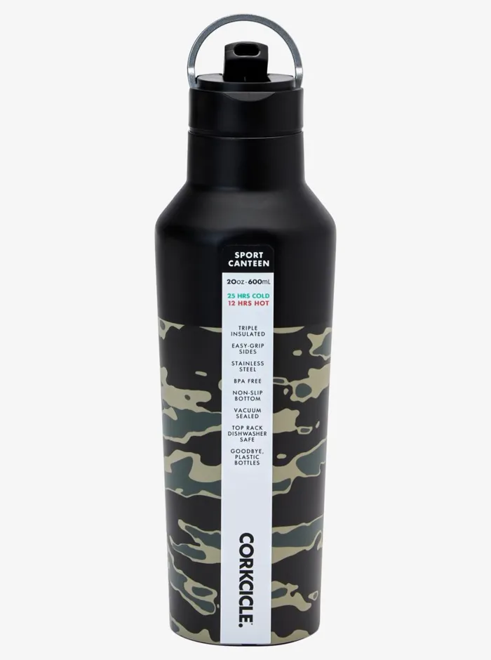 Quiksilver X Corkcicle Water Bottle Camo Print Crucial Battle Mens Water Bottles Quiksilver X Corkcicle Water Bottle Camo Print Crucial Battle Mens Water Bottles