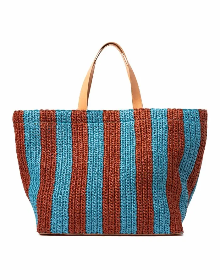 Ready To Wear Bags and Pochettes La Double J Riviera Tote Bicolore Turchese