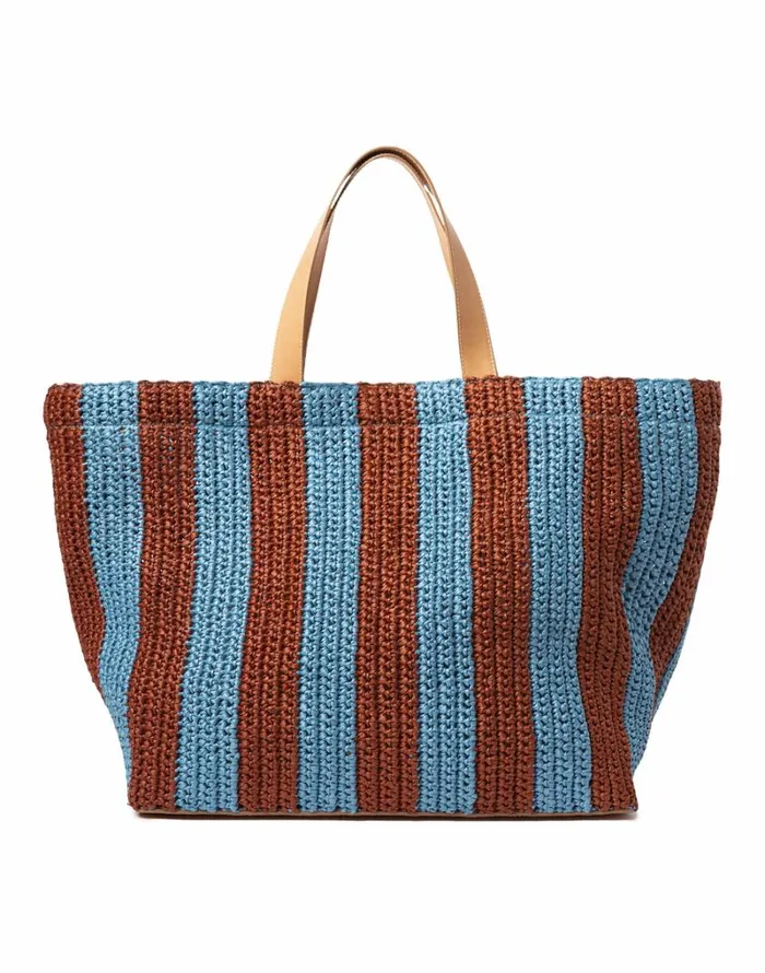 Ready To Wear Bags and Pochettes La Double J Riviera Tote Bicolore Turchese Ready To Wear Bags and Pochettes La Double J Riviera Tote Bicolore Turchese