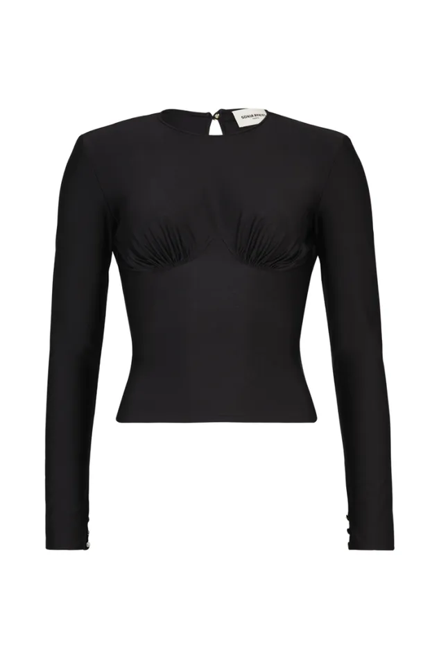 Readytowear Evening Tops Sonia Rykiel Longsleeved Jersey Top