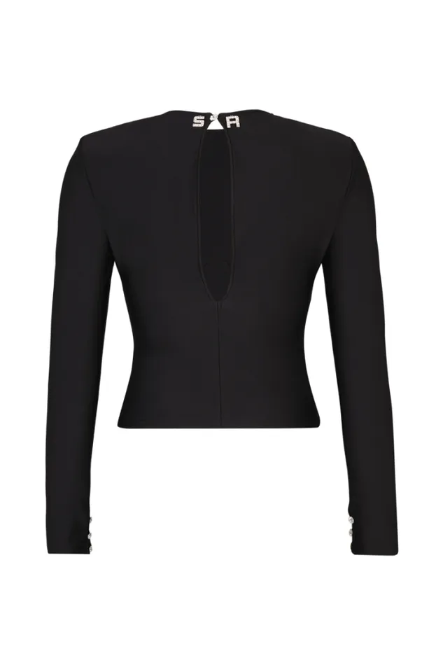 Readytowear Evening Tops Sonia Rykiel Longsleeved Jersey Top