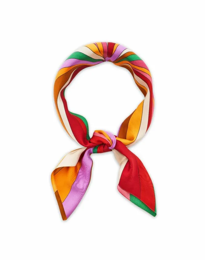 Ready To Wear Foulards and Scarves La Double J Scarf Double 90X90 Rainbow