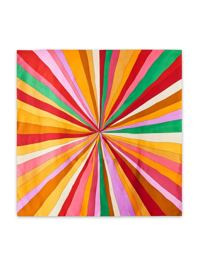 Ready To Wear Foulards and Scarves La Double J Scarf Double 90X90 Rainbow Ready To Wear Foulards and Scarves La Double J Scarf Double 90X90 Rainbow