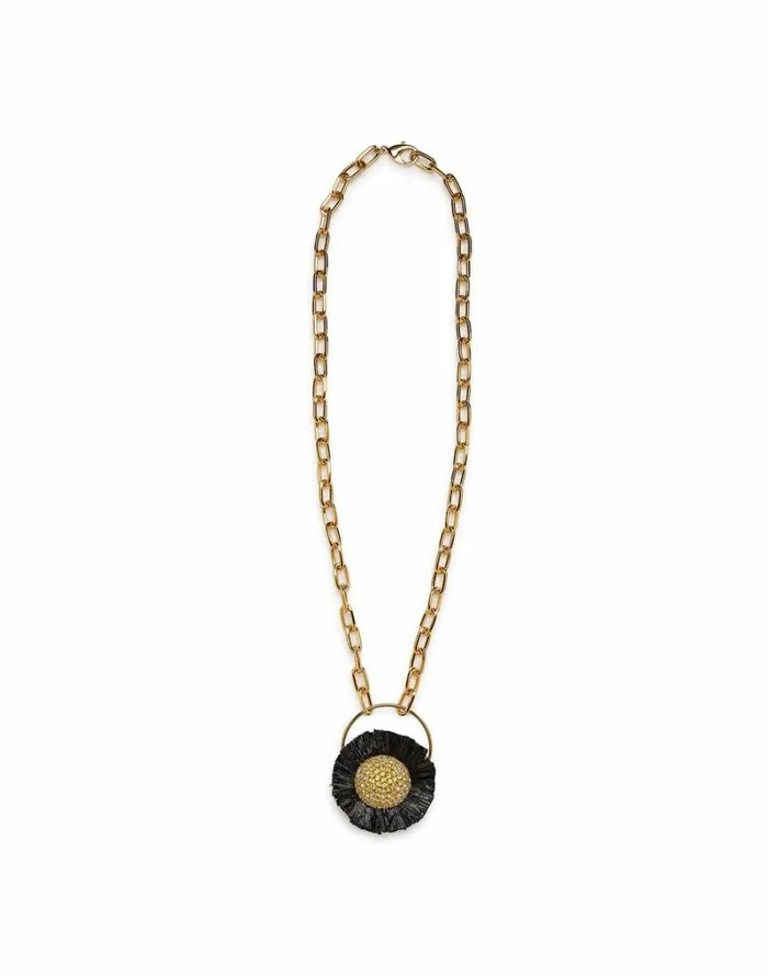 Ready To Wear Jewelry La Double J Saturn Necklace Multicolor Rosaocra