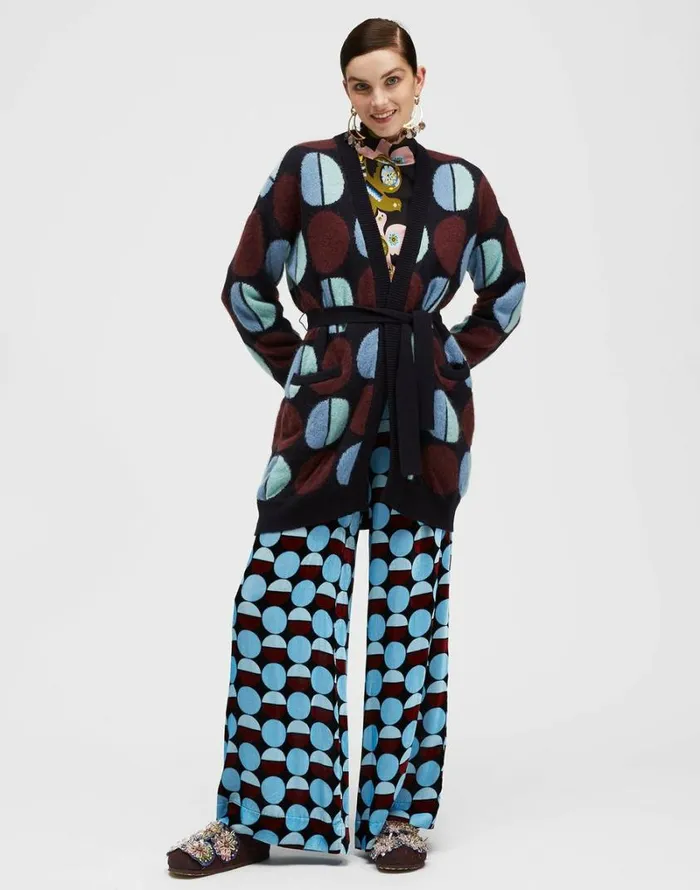 Ready To Wear Knitwear La Double J Bowling Cardigan Sfere Blu Ready To Wear Knitwear La Double J Bowling Cardigan Sfere Blu