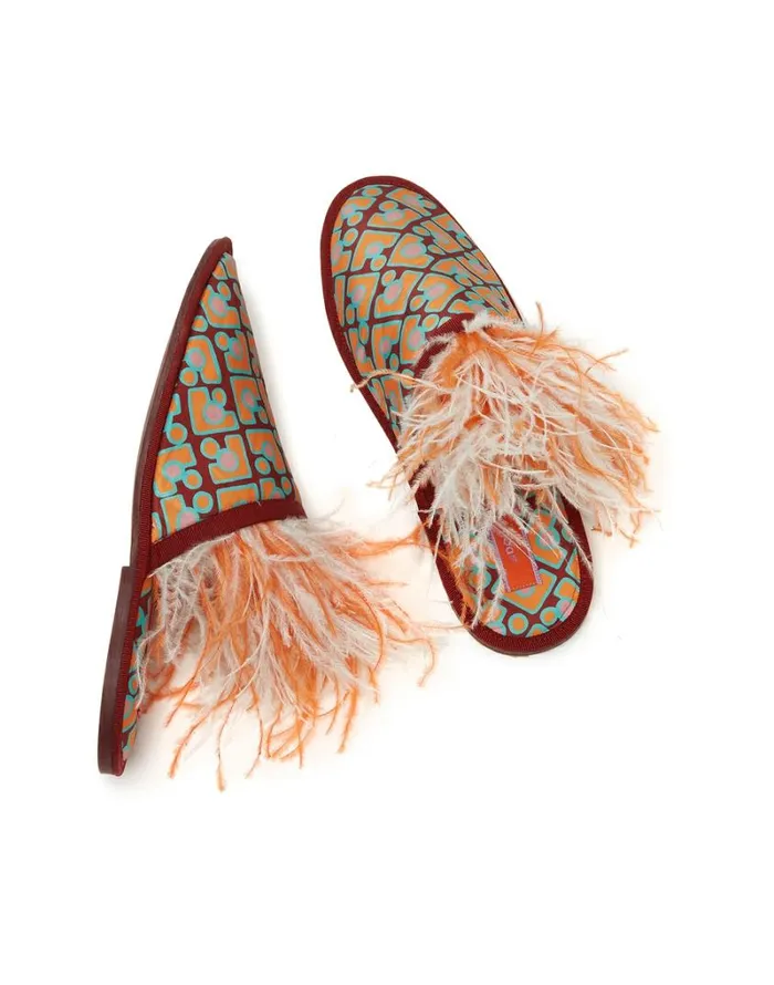 Ready To Wear Shoes La Double J Boudoir Slipper Puzzle Bordeaux Ready To Wear Shoes La Double J Boudoir Slipper Puzzle Bordeaux