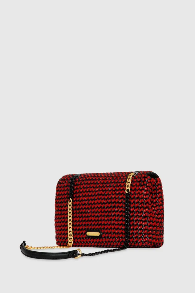 Rebecca Minkoff Crossbody Bags Edie Woven Medium Crossbody Blackchili Red 8211 Handbags Rebecca Minkoff Crossbody Bags Edie Woven Medium Crossbody Blackchili Red 8211 Handbags