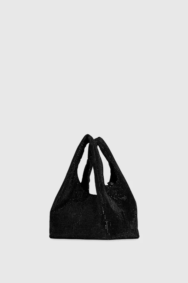 Rebecca Minkoff Shoulder Bags Crystal Mini Chain Carryall Blackgunmetal 8211 Handbags