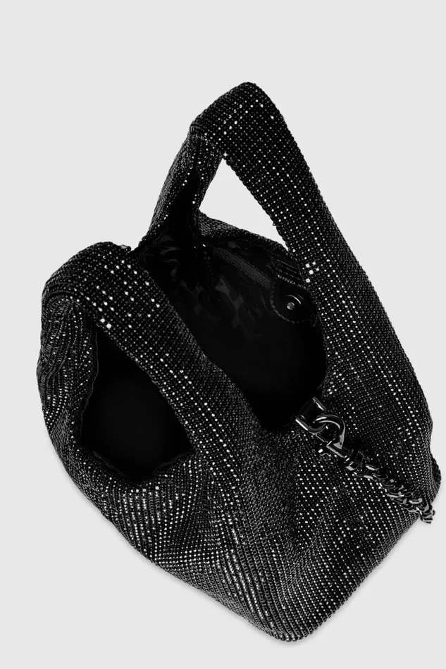 Rebecca Minkoff Shoulder Bags Crystal Mini Chain Carryall Blackgunmetal 8211 Handbags