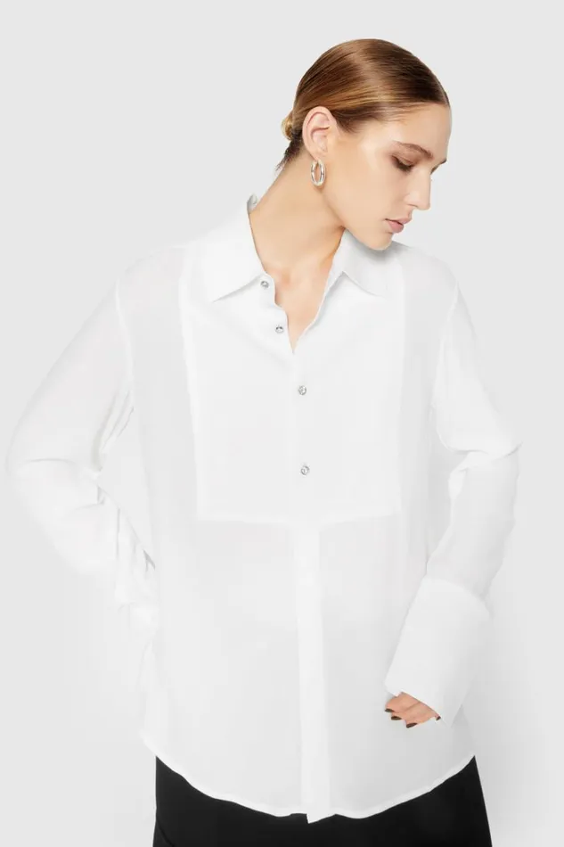 Rebecca Minkoff Tops Ophelia Tie Blouse Bright White 8211 Clothing Rebecca Minkoff Tops Ophelia Tie Blouse Bright White 8211 Clothing