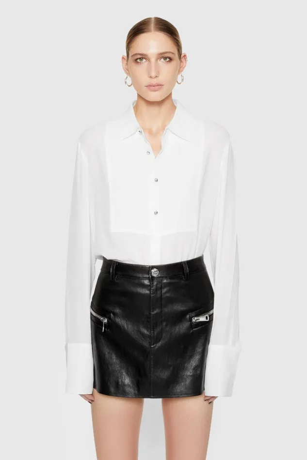 Rebecca Minkoff Tops Ophelia Tie Blouse Bright White 8211 Clothing Rebecca Minkoff Tops Ophelia Tie Blouse Bright White 8211 Clothing