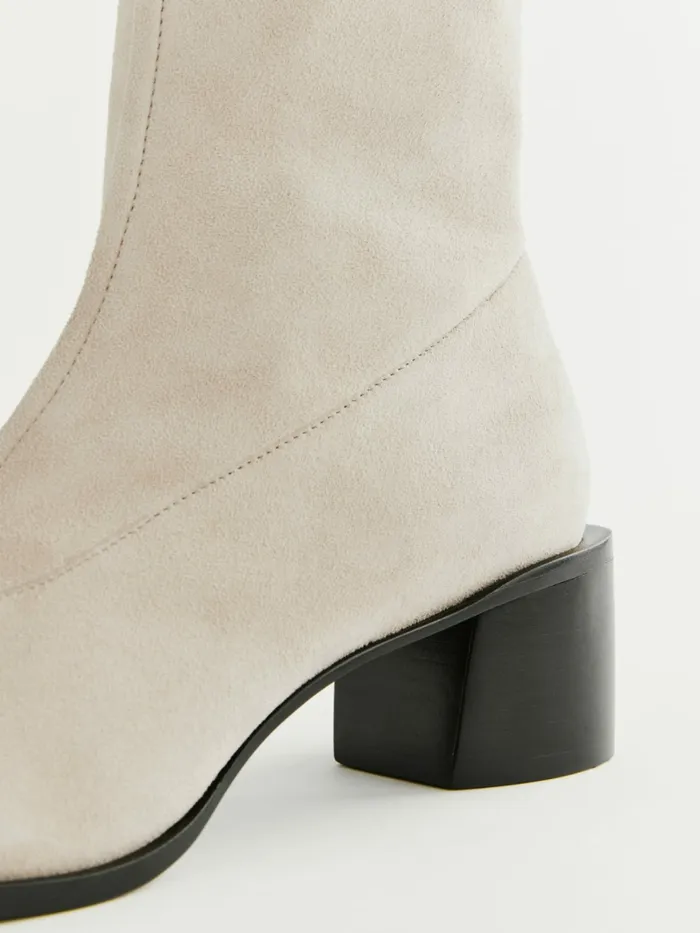 Reformation Boots Louie Stretch Sock Bootie Fawn Stretch Suede 8211 Women Reformation Boots Louie Stretch Sock Bootie Fawn Stretch Suede 8211 Women