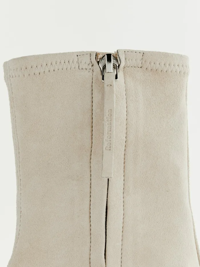 Reformation Boots Louie Stretch Sock Bootie Fawn Stretch Suede 8211 Women Reformation Boots Louie Stretch Sock Bootie Fawn Stretch Suede 8211 Women