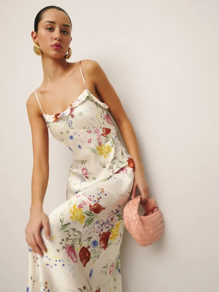 Reformation Dresses Aribella Silk Dress Etude 8211 Women