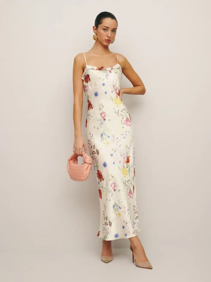 Reformation Dresses Aribella Silk Dress Etude 8211 Women Reformation Dresses Aribella Silk Dress Etude 8211 Women