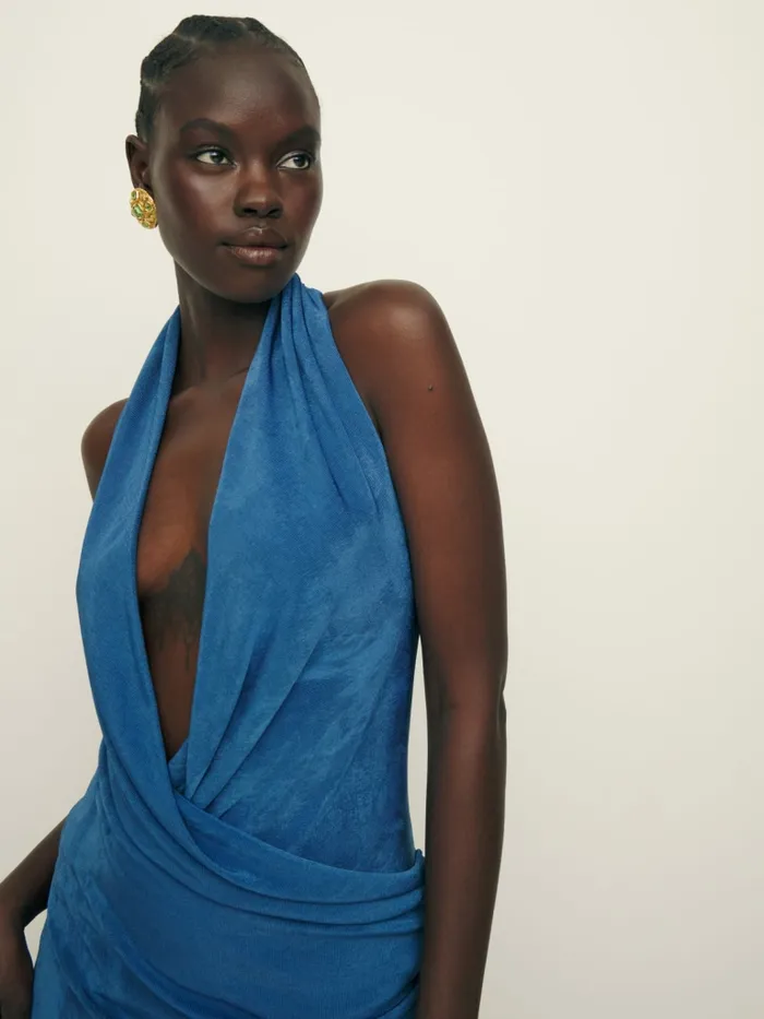 Reformation Dresses Consuela Knit Dress Bluebell 8211 Women Reformation Dresses Consuela Knit Dress Bluebell 8211 Women
