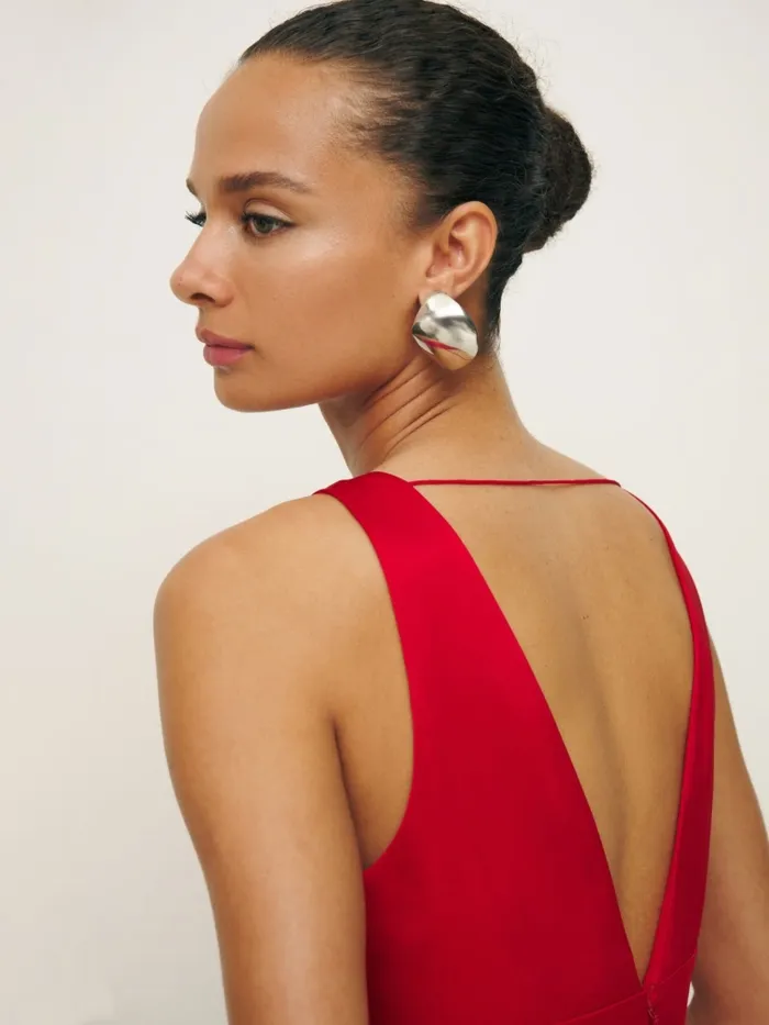 Reformation Dresses Elaina Satin Dress Lipstick 8211 Women Reformation Dresses Elaina Satin Dress Lipstick 8211 Women