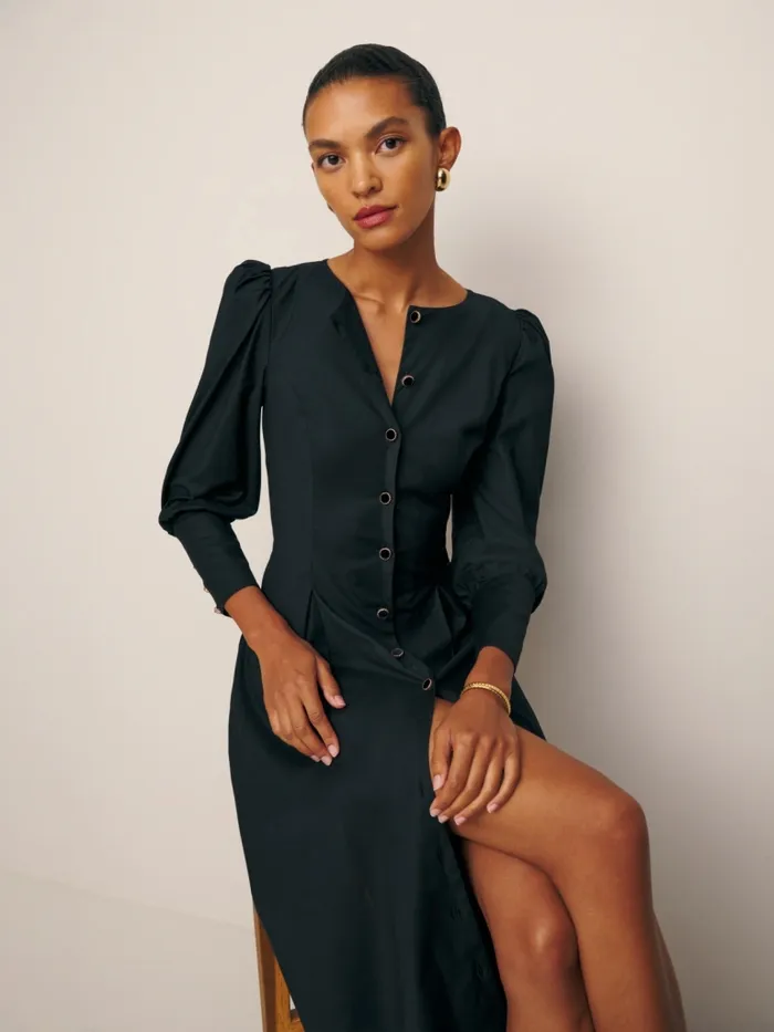 Reformation Dresses Halia Dress Black 8211 Women Reformation Dresses Halia Dress Black 8211 Women