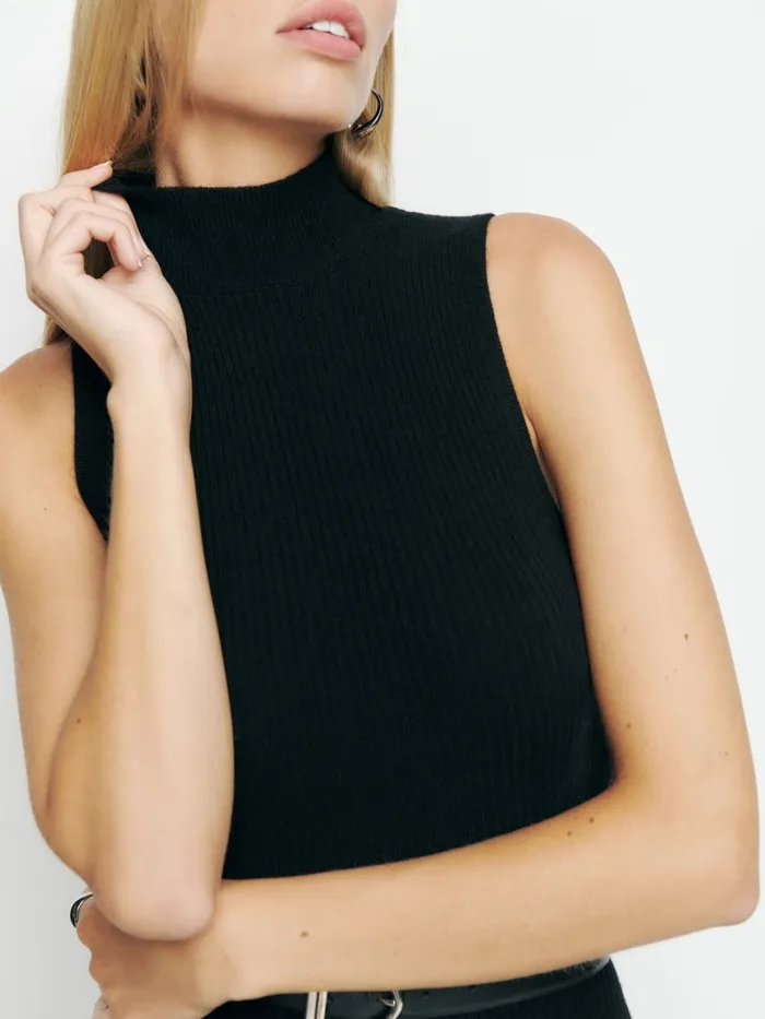 Reformation Dresses Ida Cashmere Sleeveless Sweater Dress Black 8211 Women Reformation Dresses Ida Cashmere Sleeveless Sweater Dress Black 8211 Women