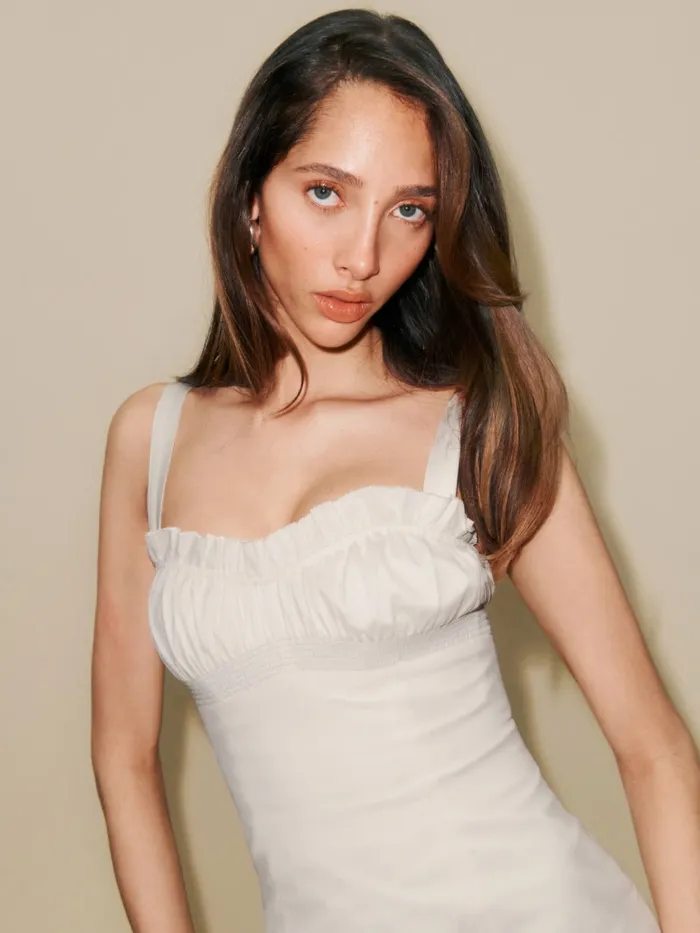Reformation Dresses Iliana Dress White 8211 Women Reformation Dresses Iliana Dress White 8211 Women