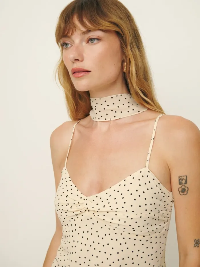 Reformation Dresses Iryna Dress Salt And Pepper 8211 Women Reformation Dresses Iryna Dress Salt And Pepper 8211 Women