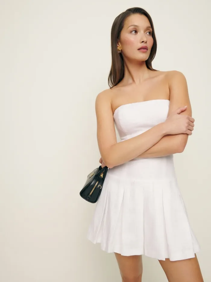 Reformation Dresses Isabeli Linen Dress White 8211 Women Reformation Dresses Isabeli Linen Dress White 8211 Women