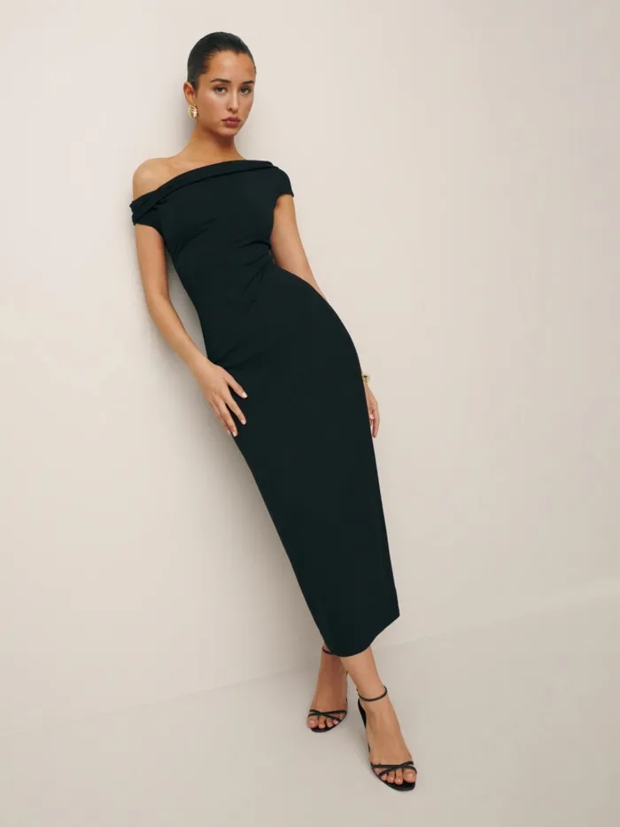 Reformation Dresses Jamen Knit Dress Black 8211 Women