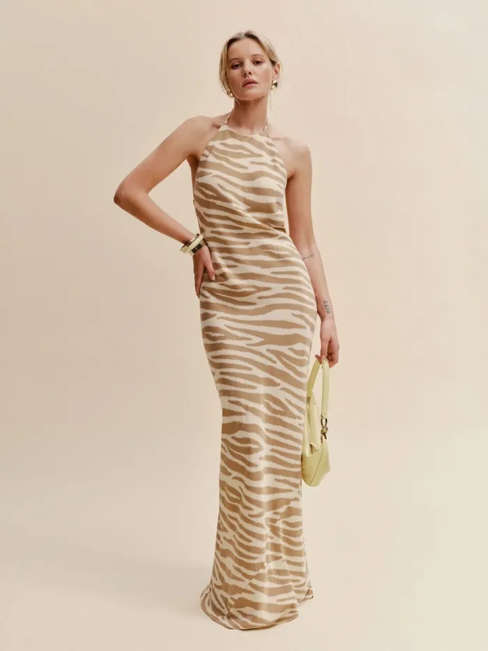 Reformation Dresses Jeany Silk Dress Zebra 8211 Women Reformation Dresses Jeany Silk Dress Zebra 8211 Women