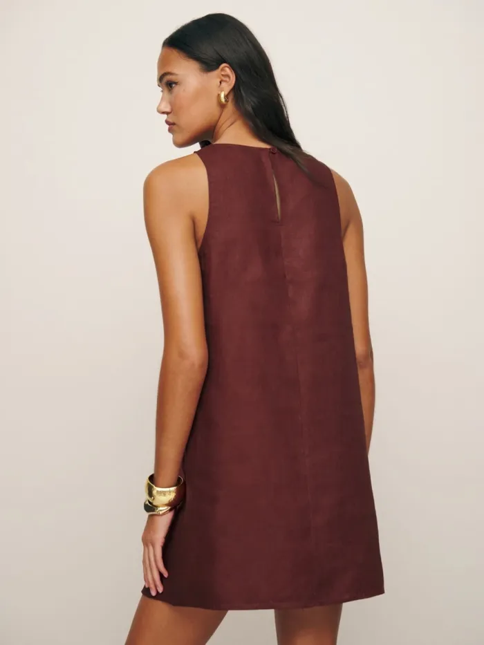 Reformation Dresses Jessi Linen Dress Chianti 8211 Women Reformation Dresses Jessi Linen Dress Chianti 8211 Women