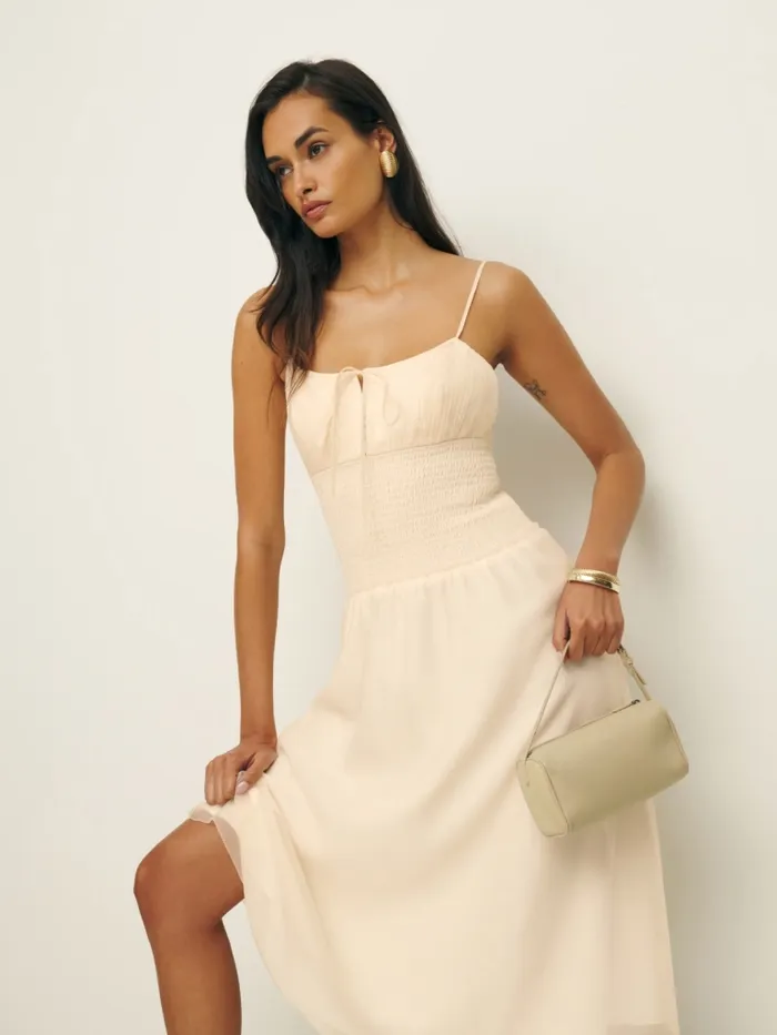 Reformation Dresses Laly Dress Ivory 8211 Women