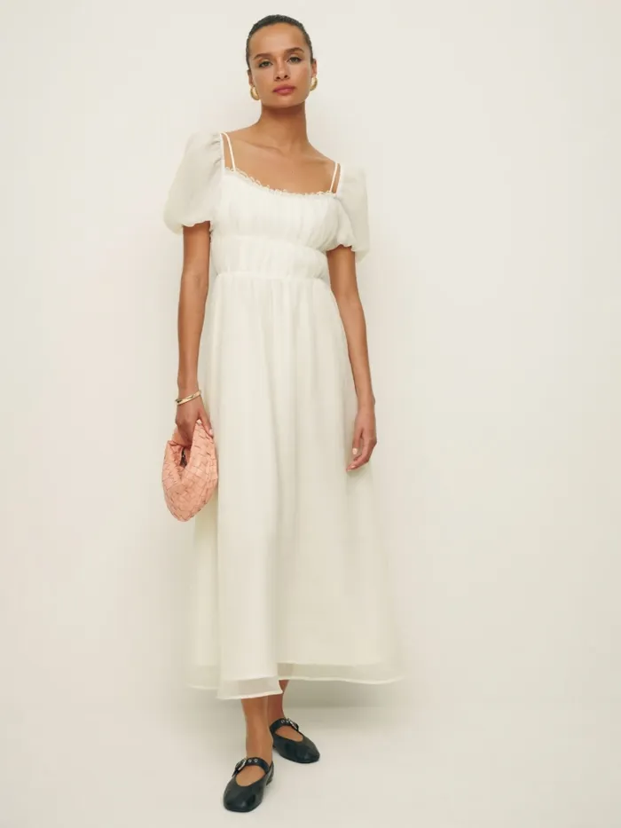 Reformation Dresses Mayme Dress Ivory 8211 Women
