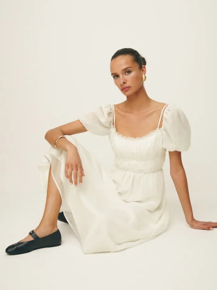Reformation Dresses Mayme Dress Ivory 8211 Women Reformation Dresses Mayme Dress Ivory 8211 Women