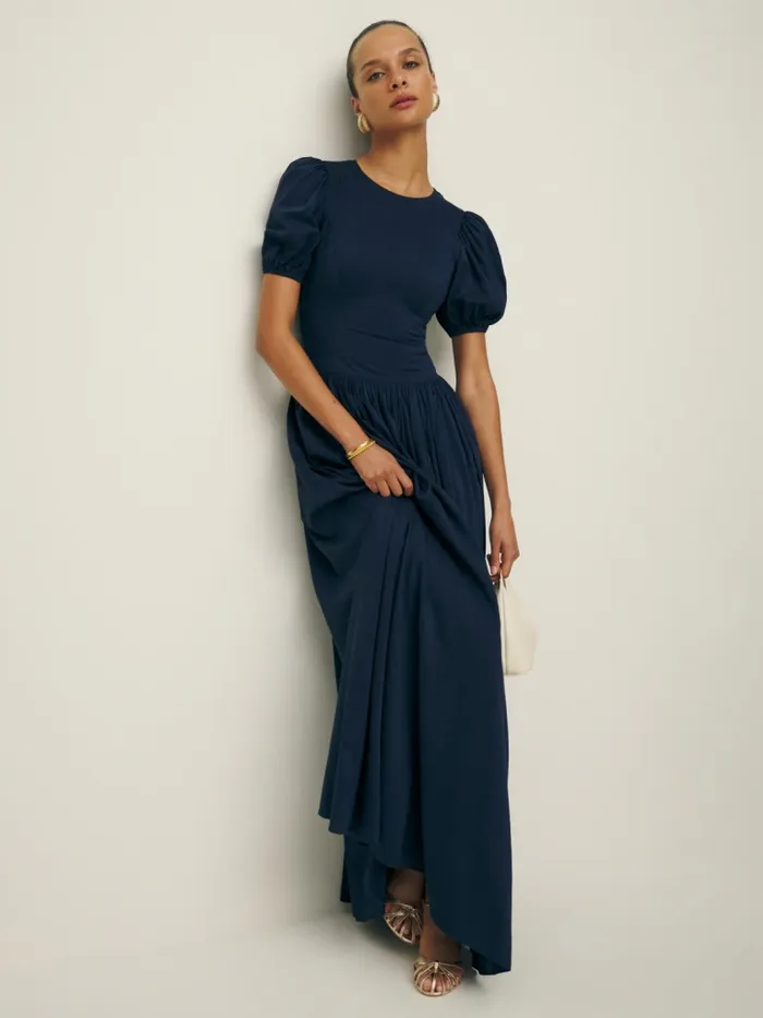 Reformation Dresses Mitra Dress Midnight 8211 Women