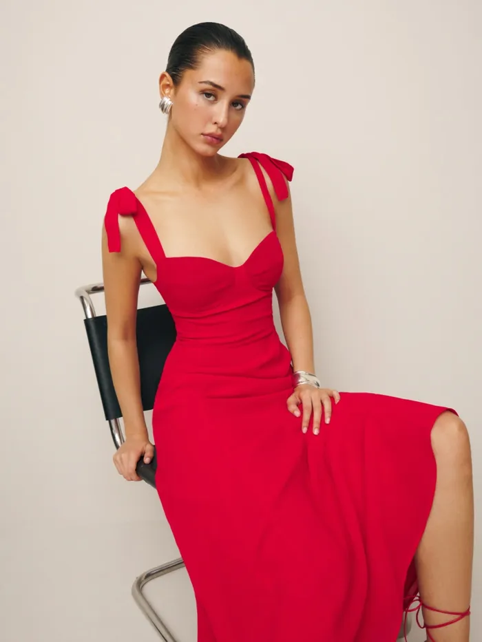 Reformation Dresses Nadira Dress Poinsettia 8211 Women