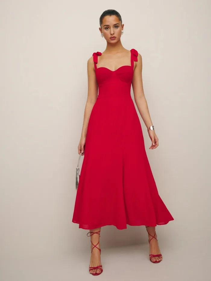 Reformation Dresses Nadira Dress Poinsettia 8211 Women Reformation Dresses Nadira Dress Poinsettia 8211 Women