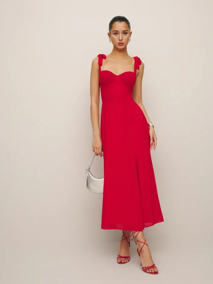 Reformation Dresses Nadira Dress Poinsettia 8211 Women Reformation Dresses Nadira Dress Poinsettia 8211 Women