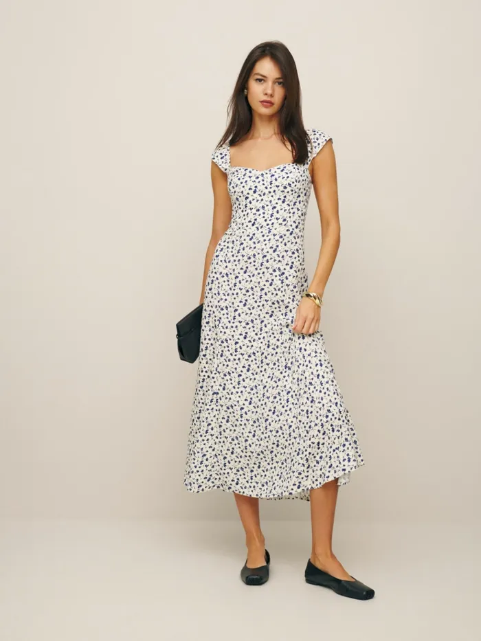 Reformation Dresses Petites Bryson Dress Mykonos 8211 Women Reformation Dresses Petites Bryson Dress Mykonos 8211 Women