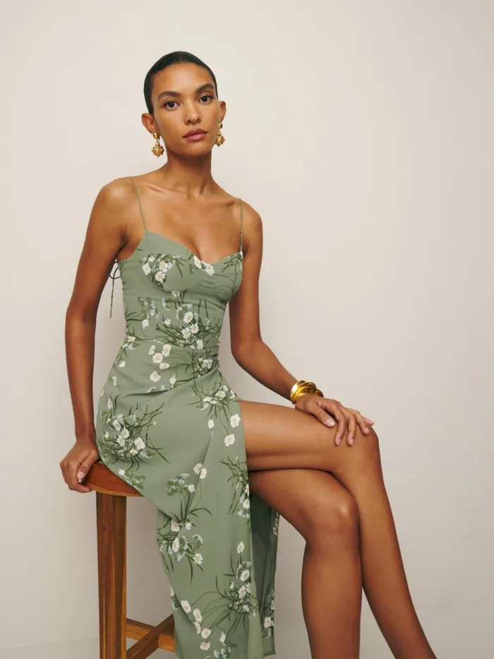 Reformation Dresses Petites Kourtney Dress Bonita 8211 Women