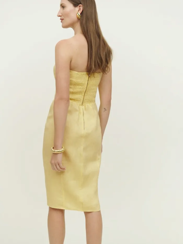 Reformation Dresses Prescott Linen Dress Zest 8211 Women Reformation Dresses Prescott Linen Dress Zest 8211 Women