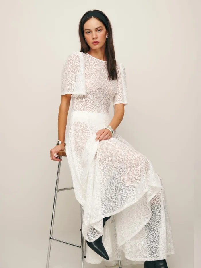 Reformation Dresses Waller Knit Dress Fior Di Latte 8211 Women Reformation Dresses Waller Knit Dress Fior Di Latte 8211 Women