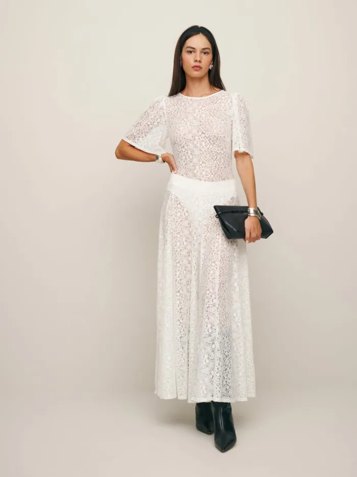 Reformation Dresses Waller Knit Dress Fior Di Latte 8211 Women Reformation Dresses Waller Knit Dress Fior Di Latte 8211 Women