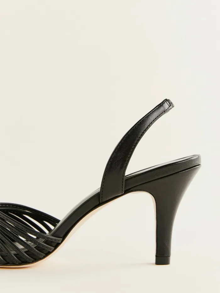 Reformation Heels Natanya Pump Black Leather 8211 Women Reformation Heels Natanya Pump Black Leather 8211 Women