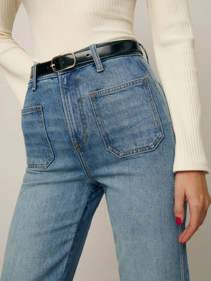 Reformation Jeans Alyssa High Rise Wide Leg Long Jeans Merritt 8211 Women Reformation Jeans Alyssa High Rise Wide Leg Long Jeans Merritt 8211 Women